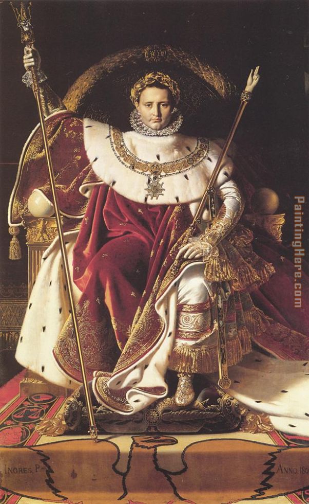 Jean Auguste Dominique Ingres Napoleon I on His Imperial Throne